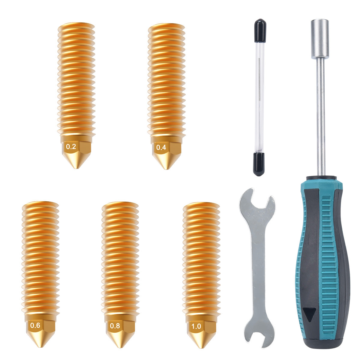 16-PCS Brass Nozzle Kit – X4/X3