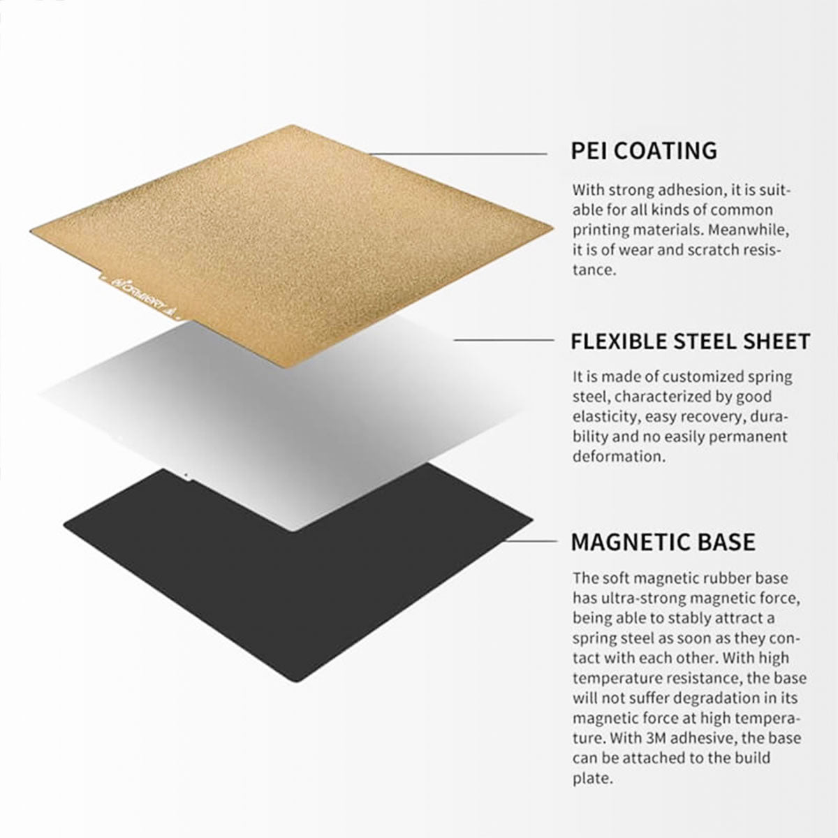 Flexible PEI Steel Plate – X2