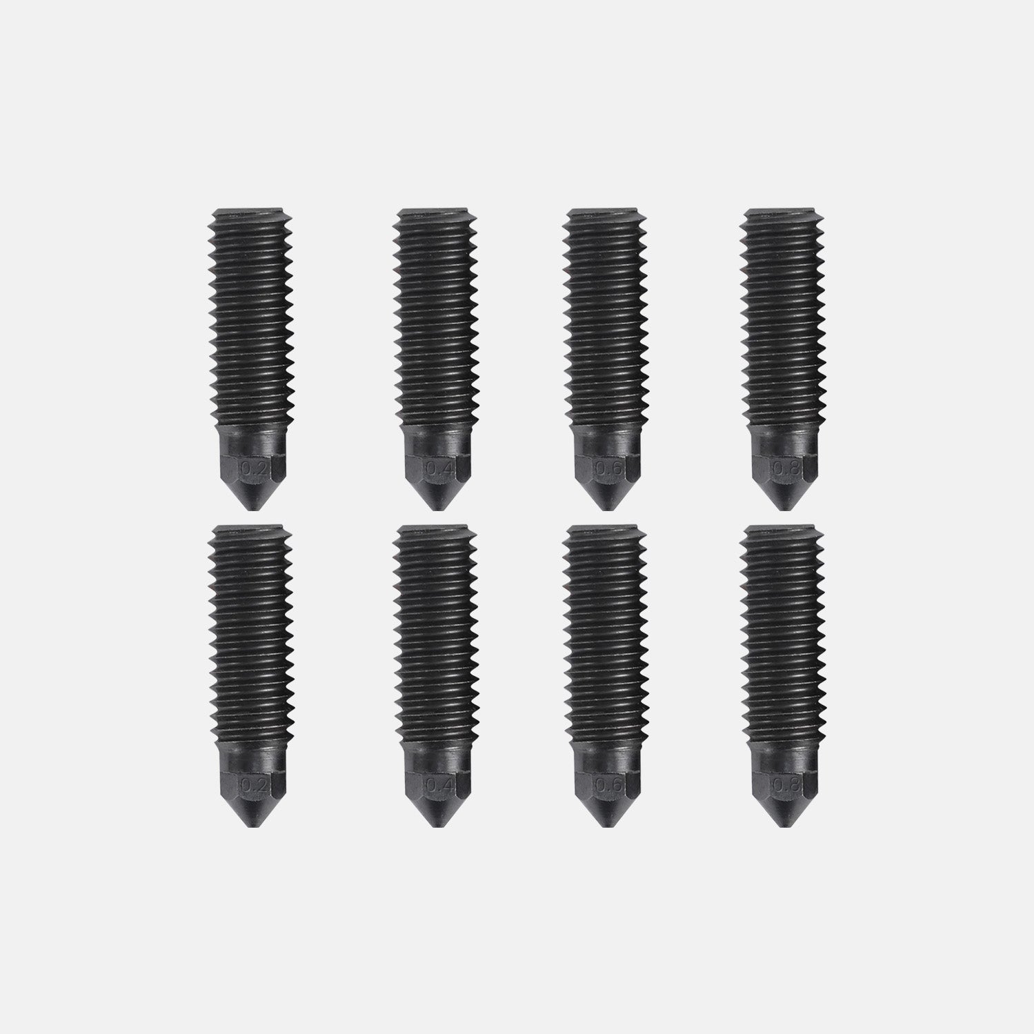 Hardened Steel Nozzle Kit – X4/X3